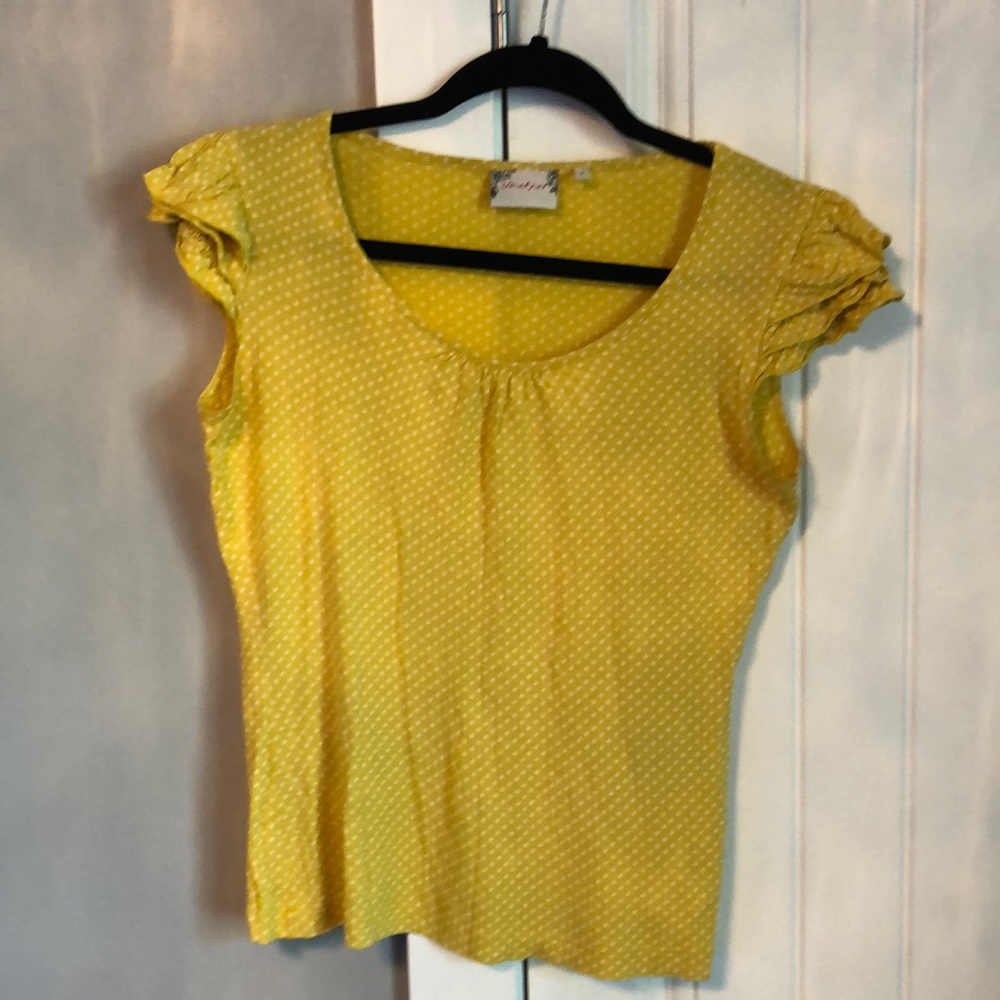 Yellow polka dots